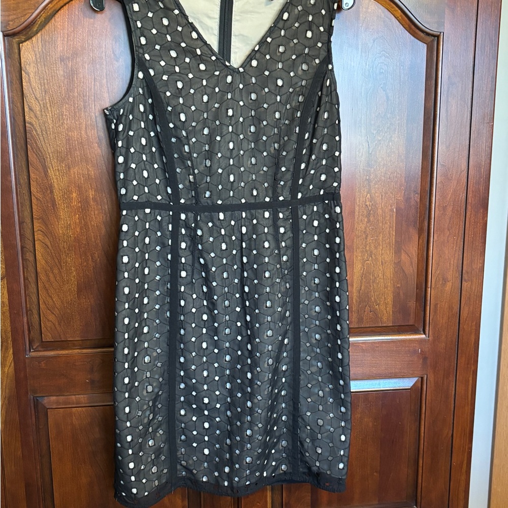 The Limited Black and White Geometric Dress
